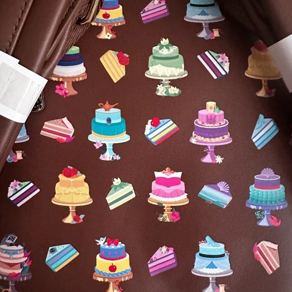 Disney Princess Dessert Cakes Loungefly Mini Backpack and Wallet Set: NWT - Picture 13 of 16